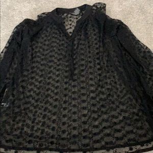 See through black top